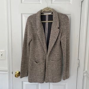 Astr sweater jacket with collar